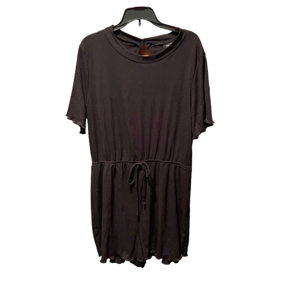 Rue21 Short Sleeve Romper Black XL NWT